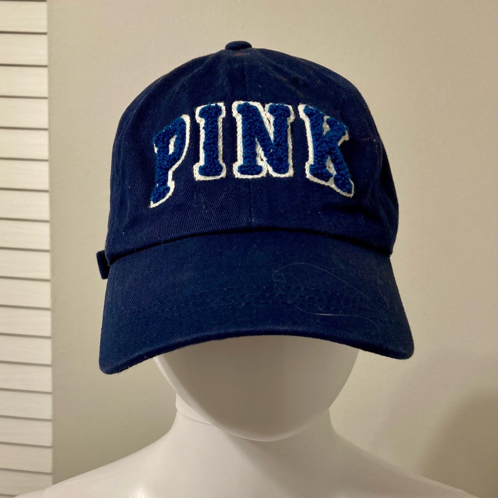 PINK Navy Varsity Letter Cap